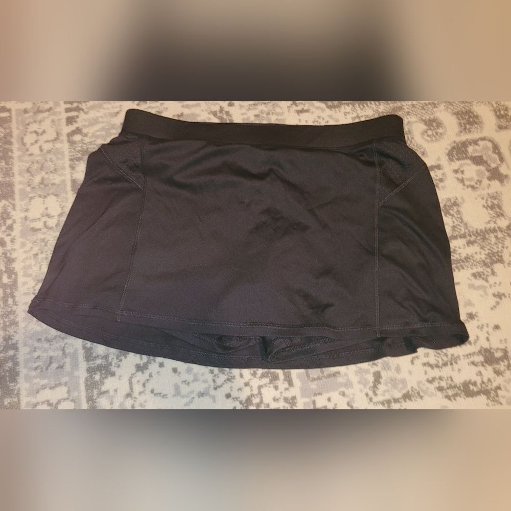 Womens C9 Champion Athletic Skort Skirt Black Workout Athletic Stretch 13"